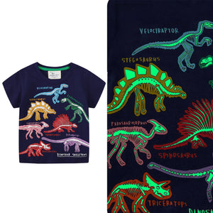 Camiseta Dinosaurio Luminoso