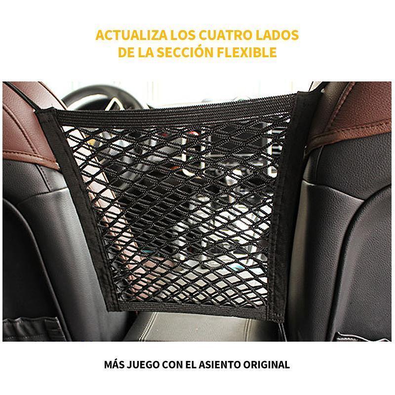 Red de almacenamiento de doble capa de asiento para automóvil