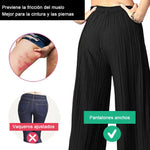 Cargar imagen en el visor de la galería, Pantalones De Pierna Ancha De Seda Para Mujer
