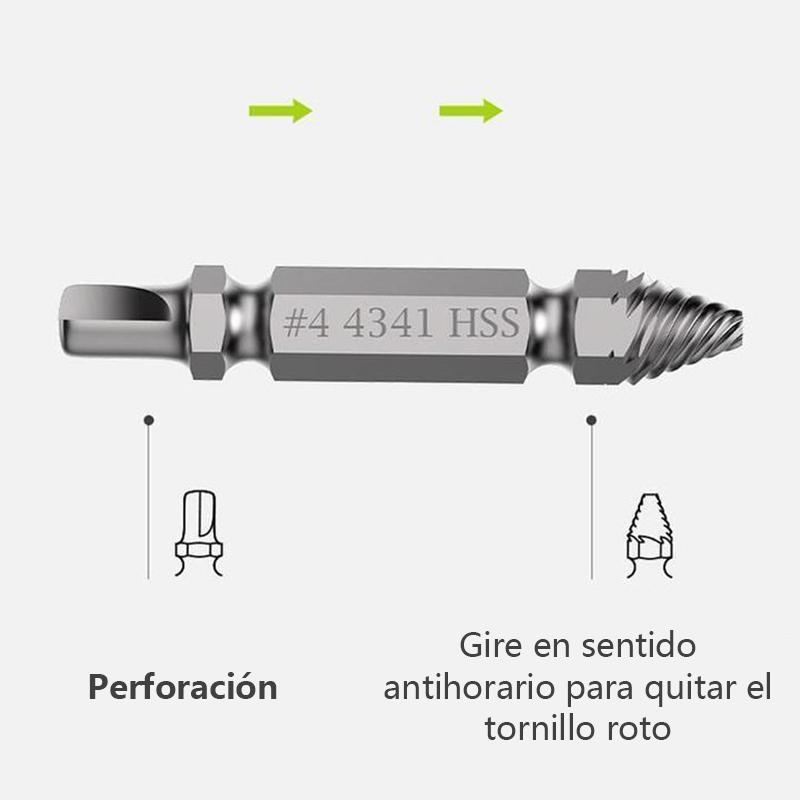 Extractor de tornillos (4 piezas / 5 piezas / 6 piezas)